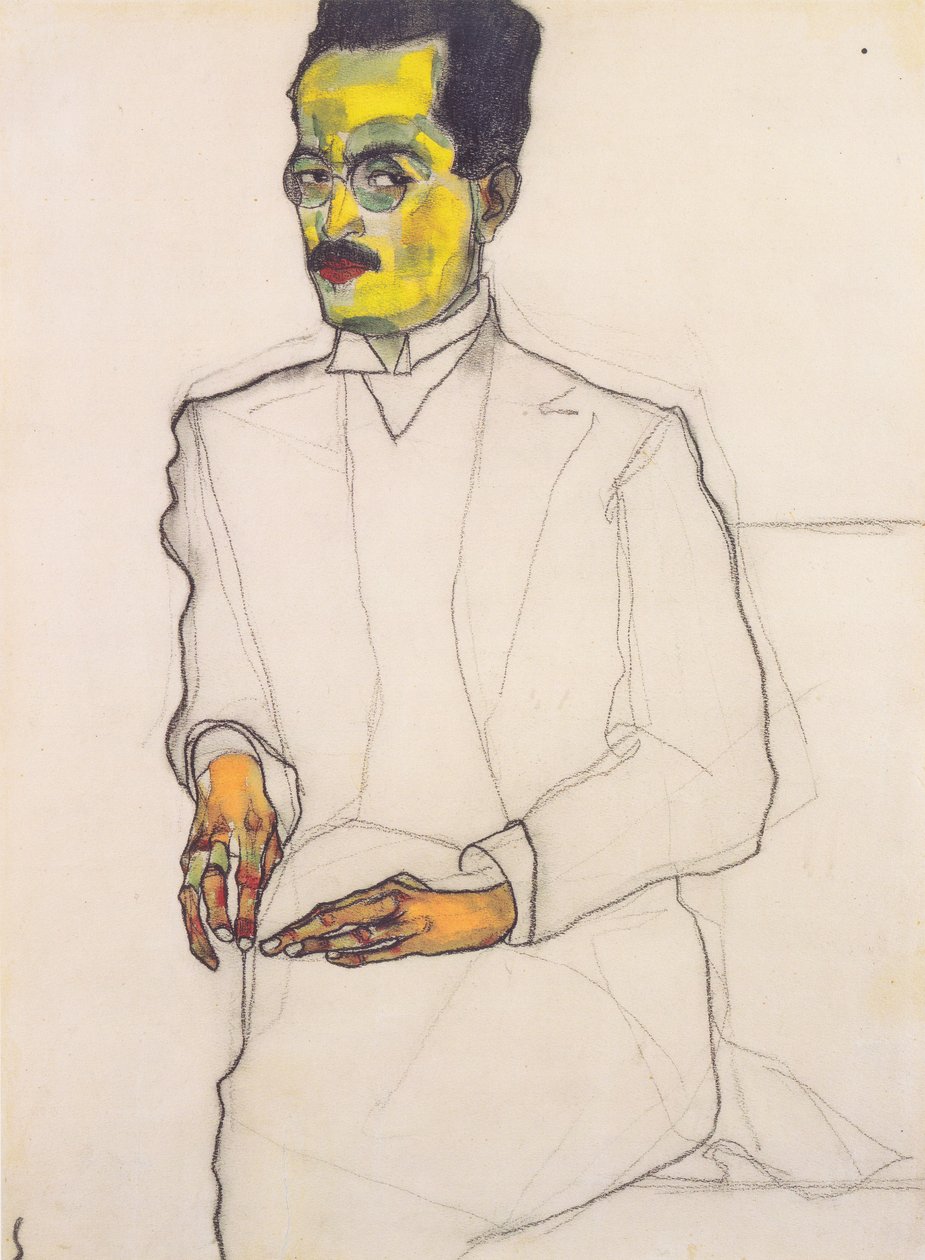 Portret dżentelmena autorstwa Egon Schiele