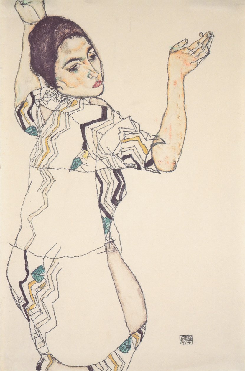 Portret Friederike Marii Beer autorstwa Egon Schiele