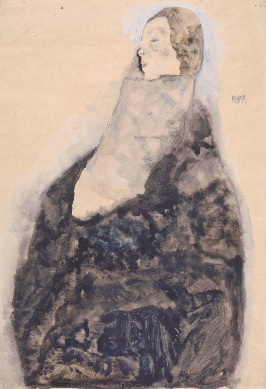 Spanie autorstwa Egon Schiele