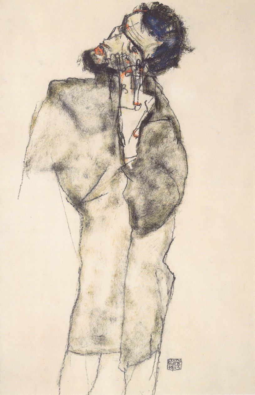 Autoportret jako asceta autorstwa Egon Schiele
