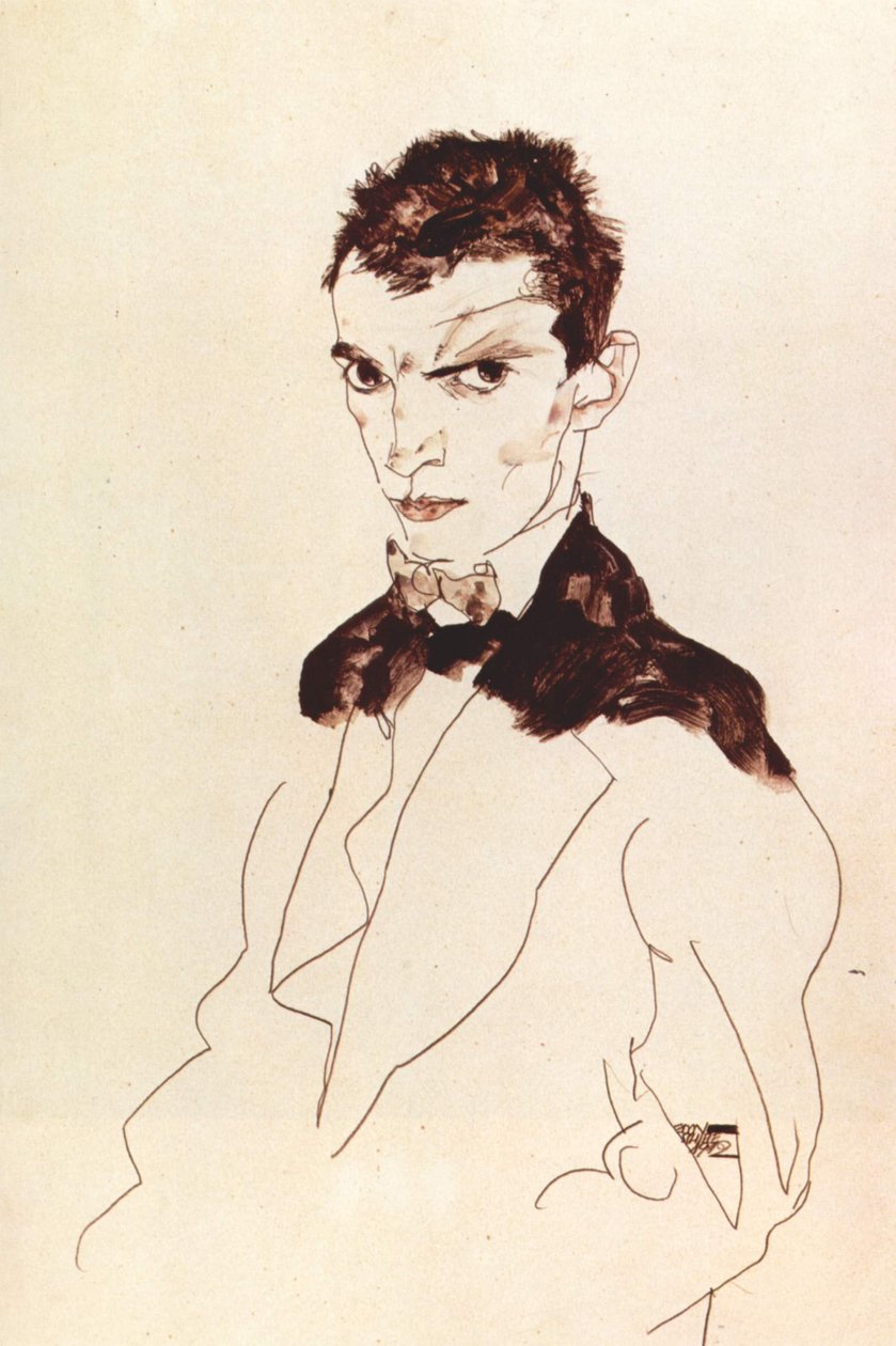 Autoportret autorstwa Egon Schiele