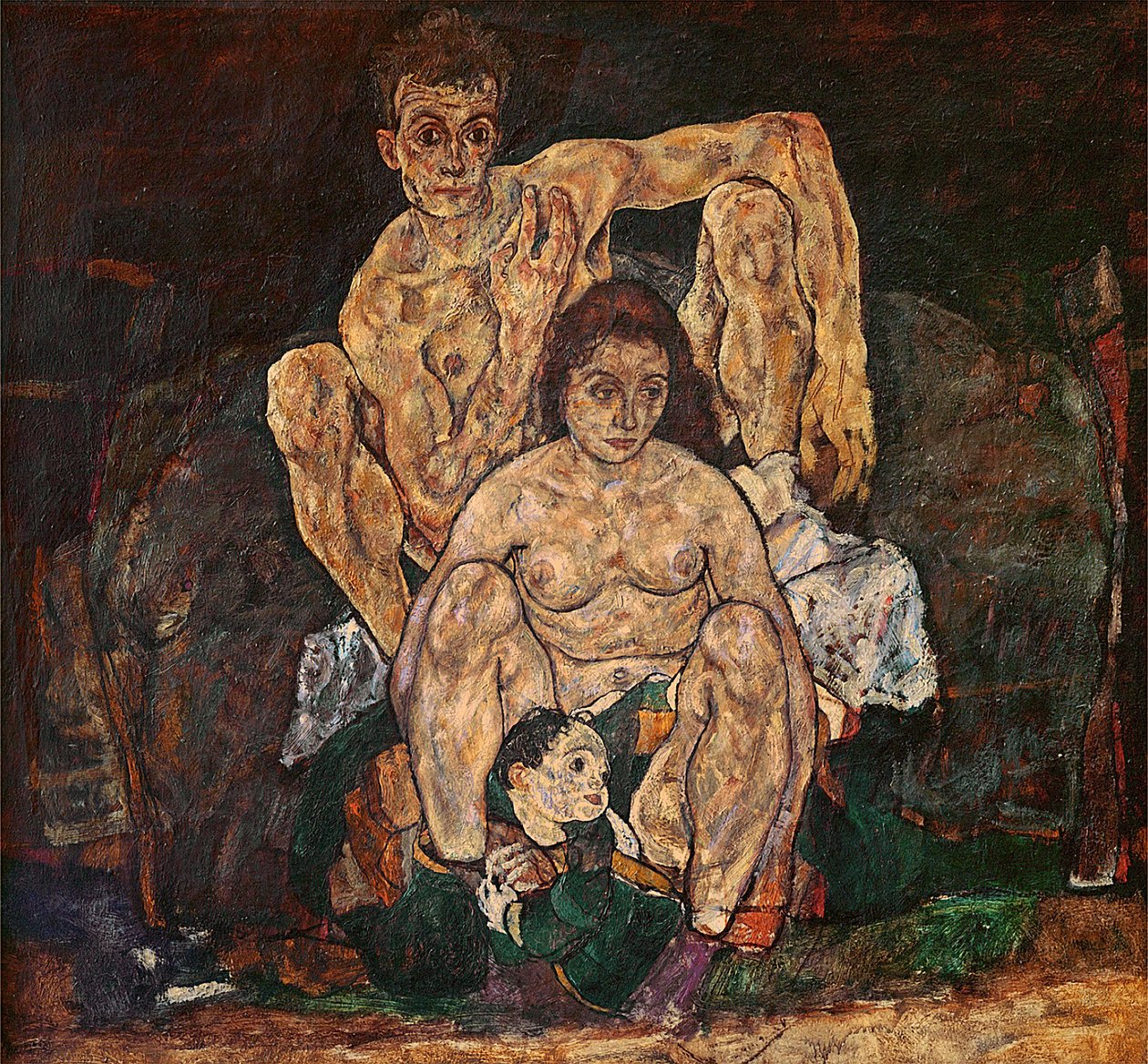 Rodzina, 1918 autorstwa Egon Schiele