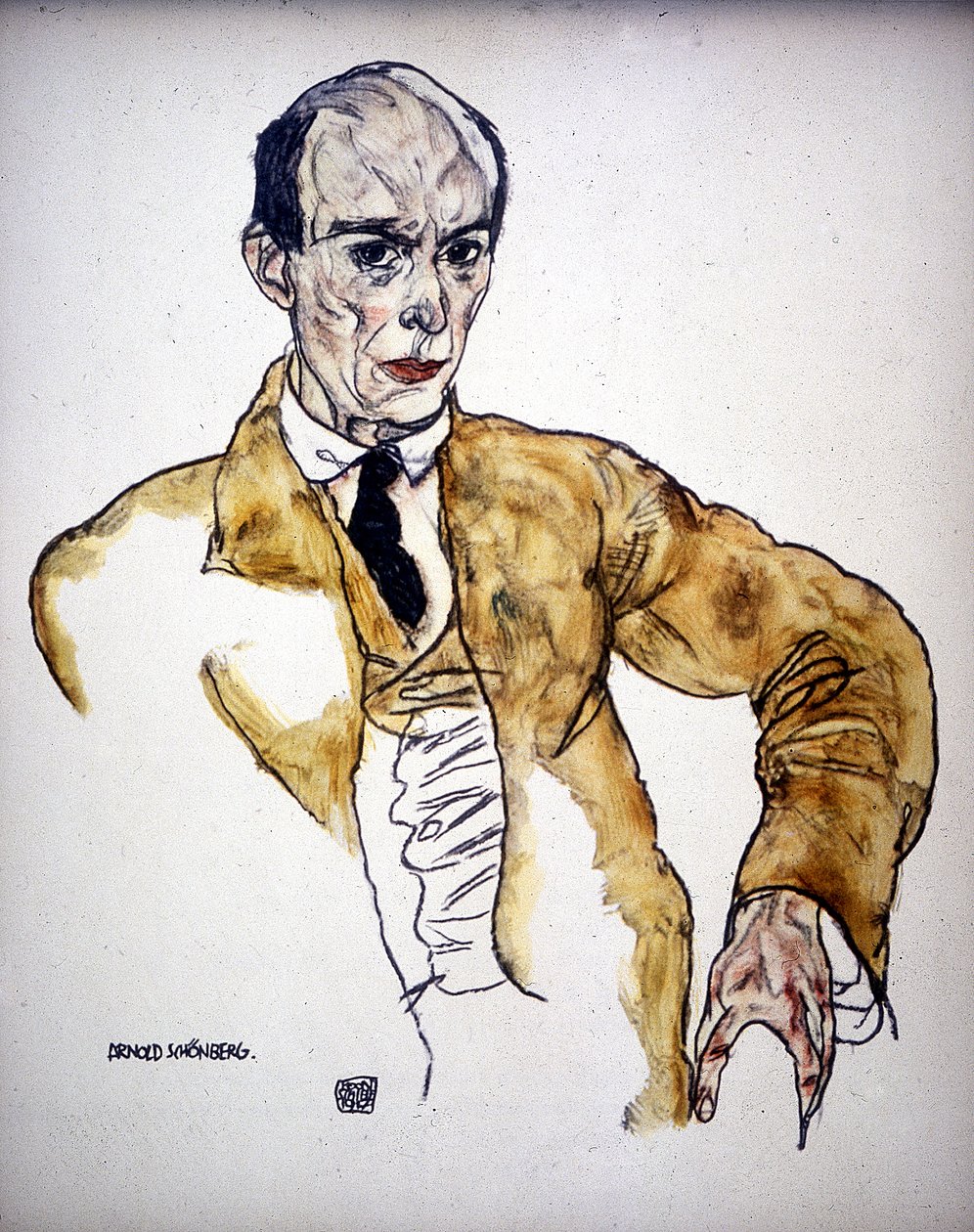 Arnolda Schönberga, 1917 autorstwa Egon Schiele