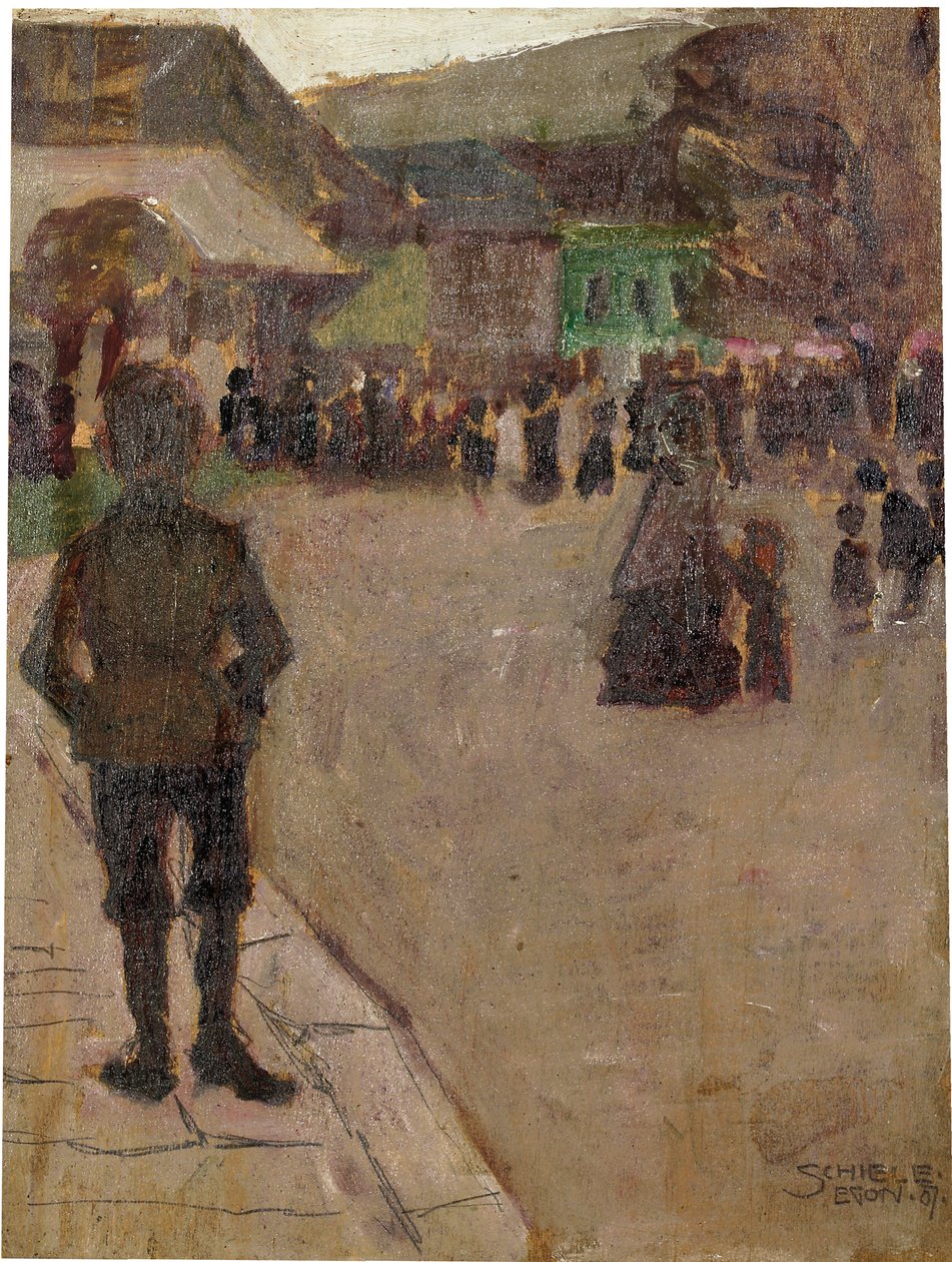 Przed Leopolditag w Klosterneuburgu, 1907 autorstwa Egon Schiele