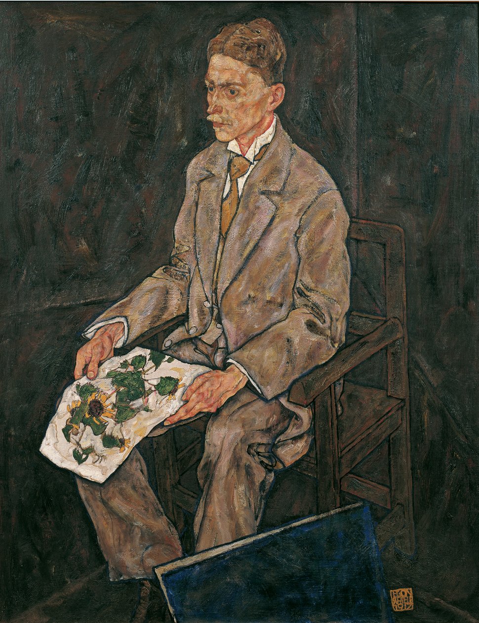 portret dr Franz Martin Haberditzl autorstwa Egon Schiele