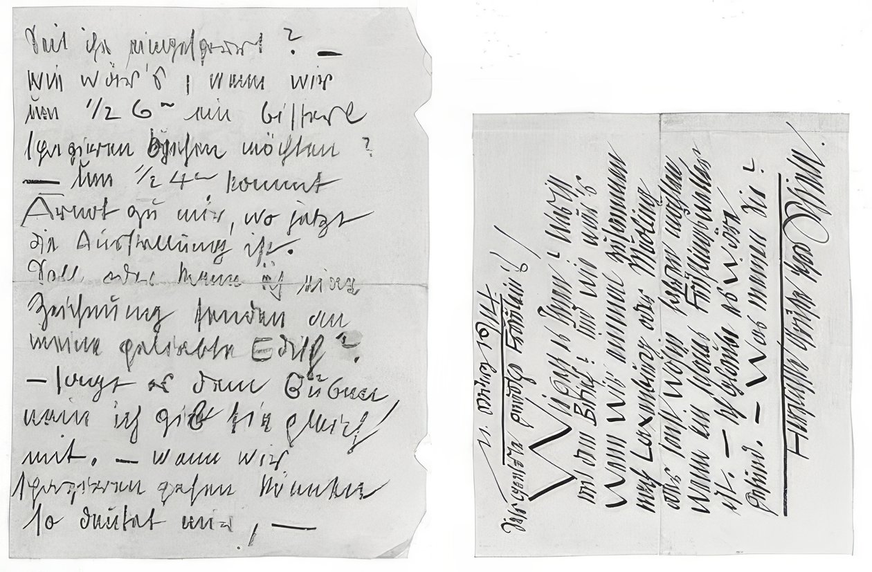 List Egona Schiele do sióstr Edith i Adele Harms, 11 marca 1914 r. autorstwa Egon Schiele