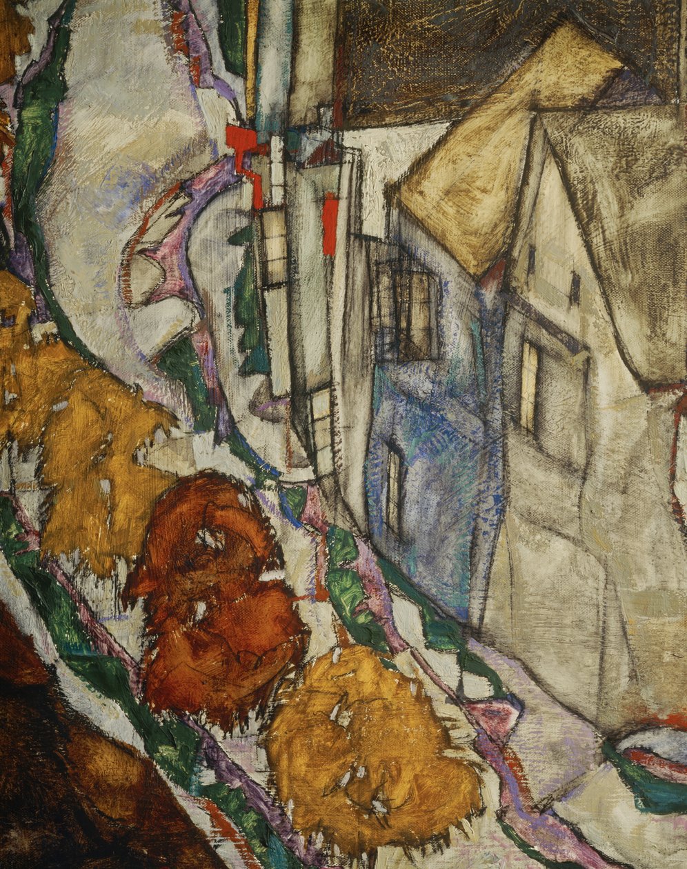 Łuk domów II ... (olej na płótnie) autorstwa Egon Schiele