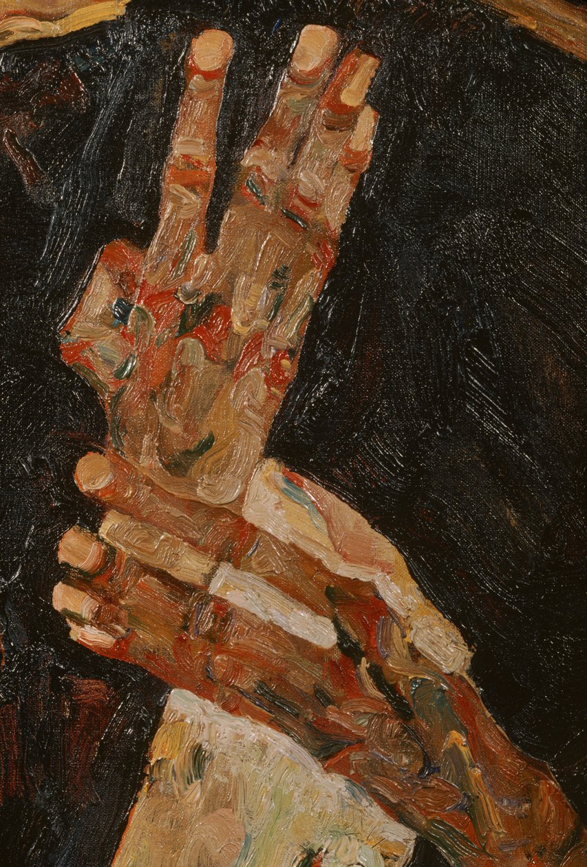 Poeta (olej na płótnie) autorstwa Egon Schiele