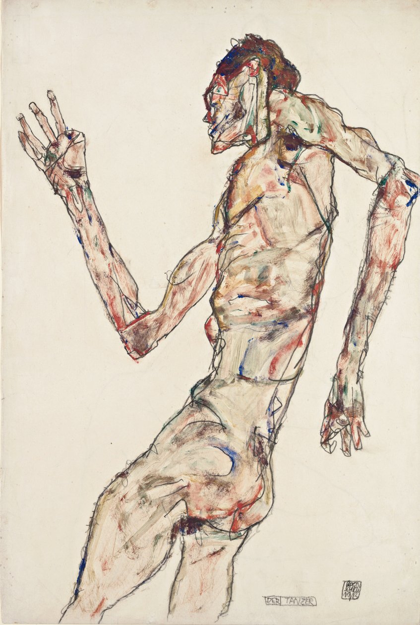 Tancerz autorstwa Egon Schiele
