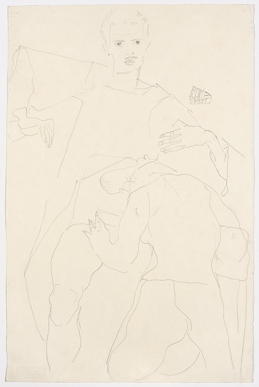 Scena erotyczna autorstwa Egon Schiele