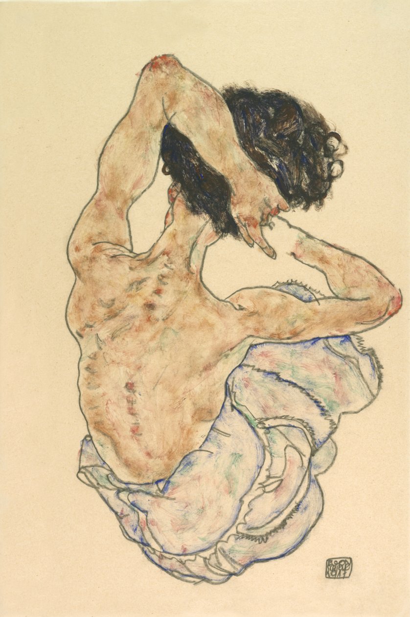 Akt kobiecy, 1917. autorstwa Egon Schiele
