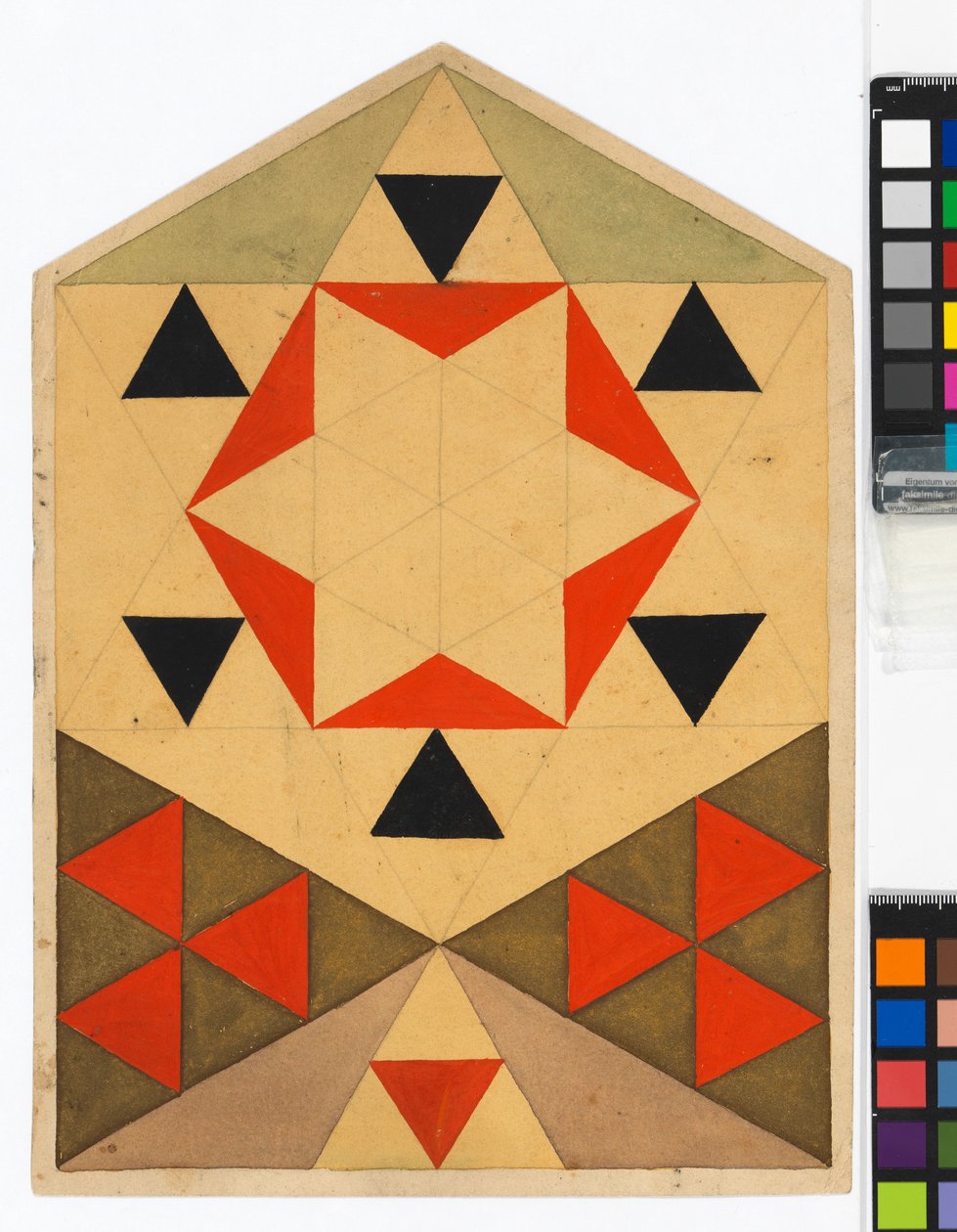 Geometrische Übung (Schülerarbeit) autorstwa Egon Schiele