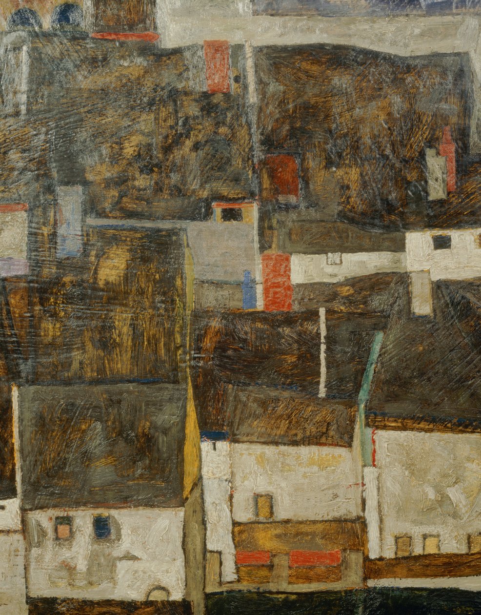 Krumau i der Moldau Krumau nad Wełtawą, Czechy ... (olej na płótnie) autorstwa Egon Schiele
