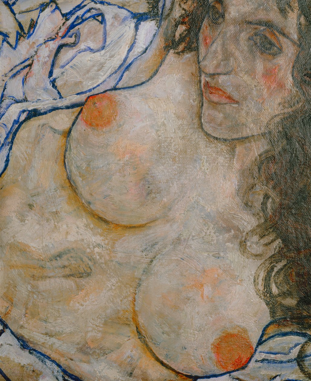 Liegende Frau (olej na płótnie) autorstwa Egon Schiele