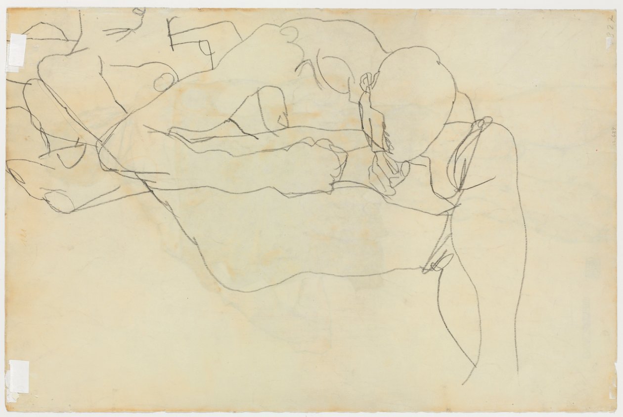 Kochankowie, 1913 autorstwa Egon Schiele