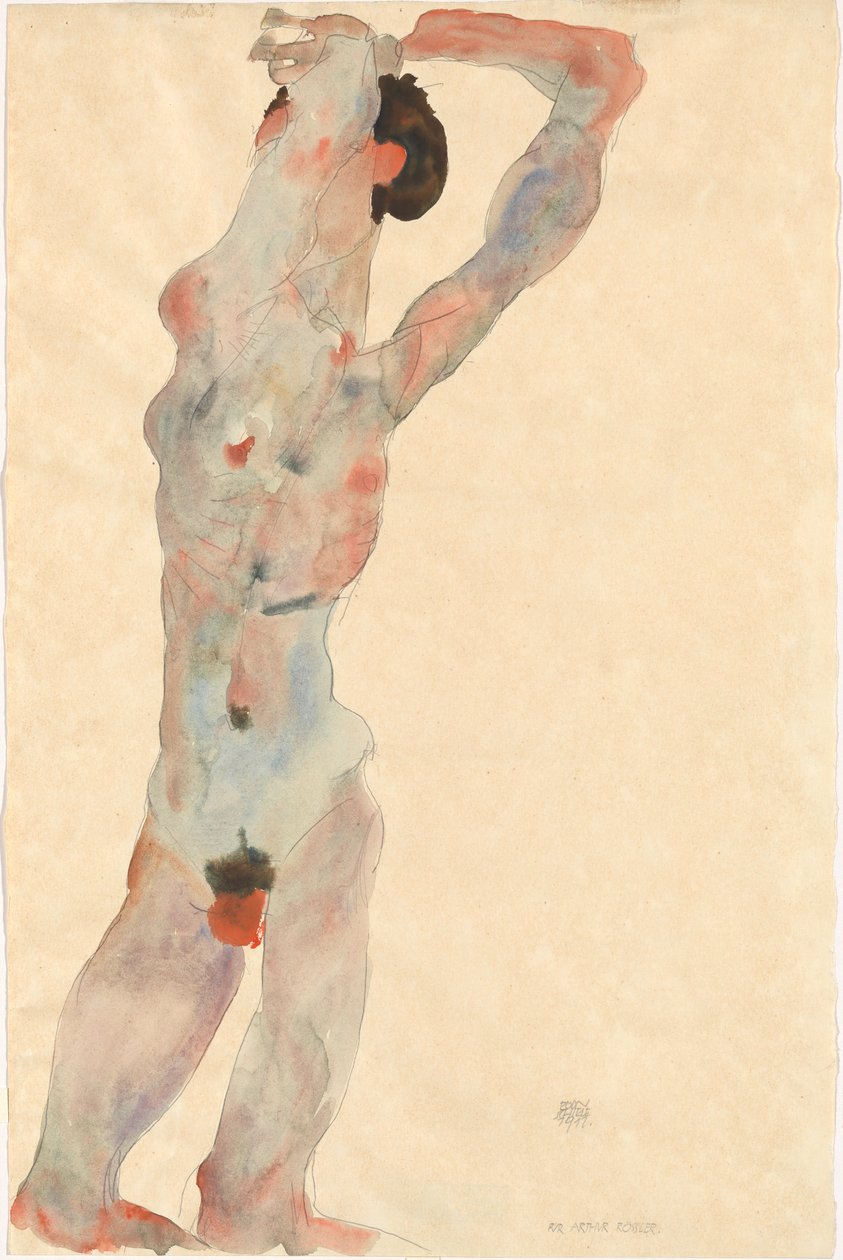 Akt męski, 1912. autorstwa Egon Schiele