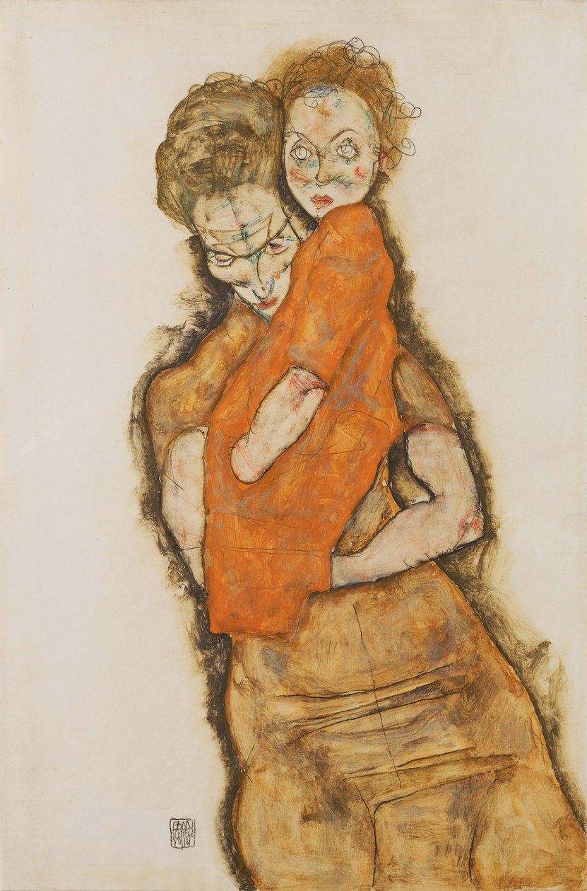 Matka i dziecko autorstwa Egon Schiele