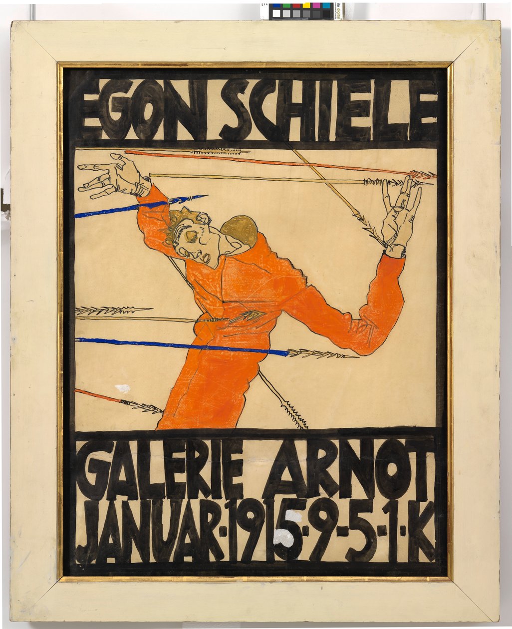 Plakat der Egon Schiele-Ausstellung in der Galerie Arnot autorstwa Egon Schiele