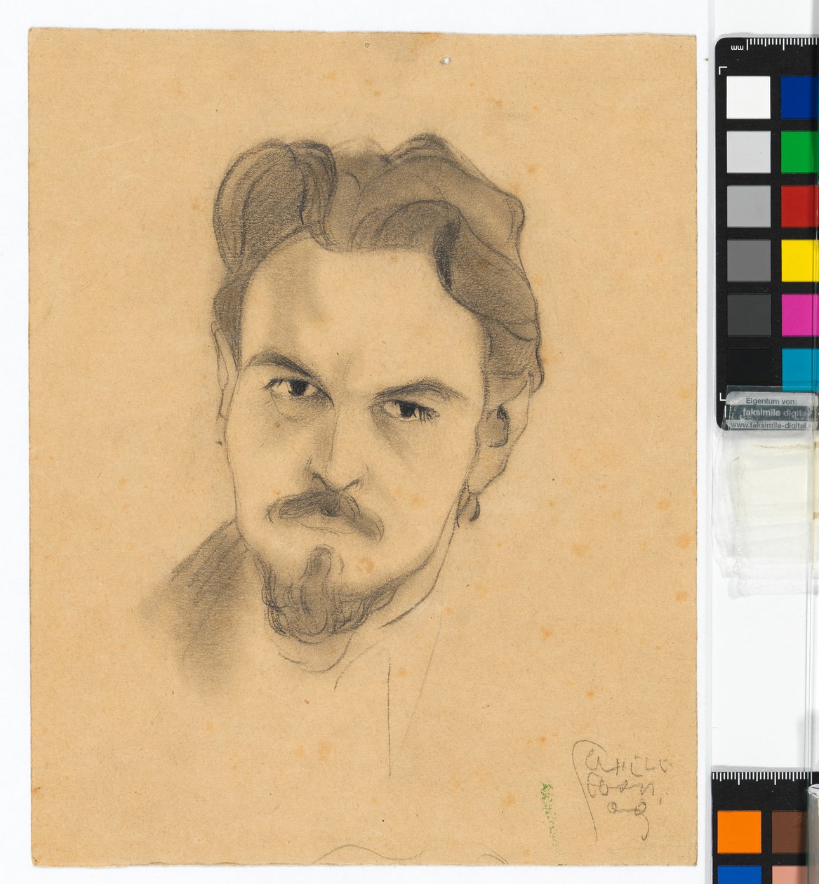 Studium portretowe Antona Peschki autorstwa Egon Schiele