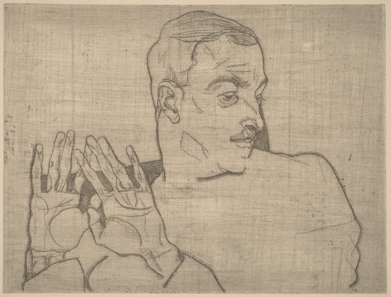 Portret Arthura Roesslera autorstwa Egon Schiele