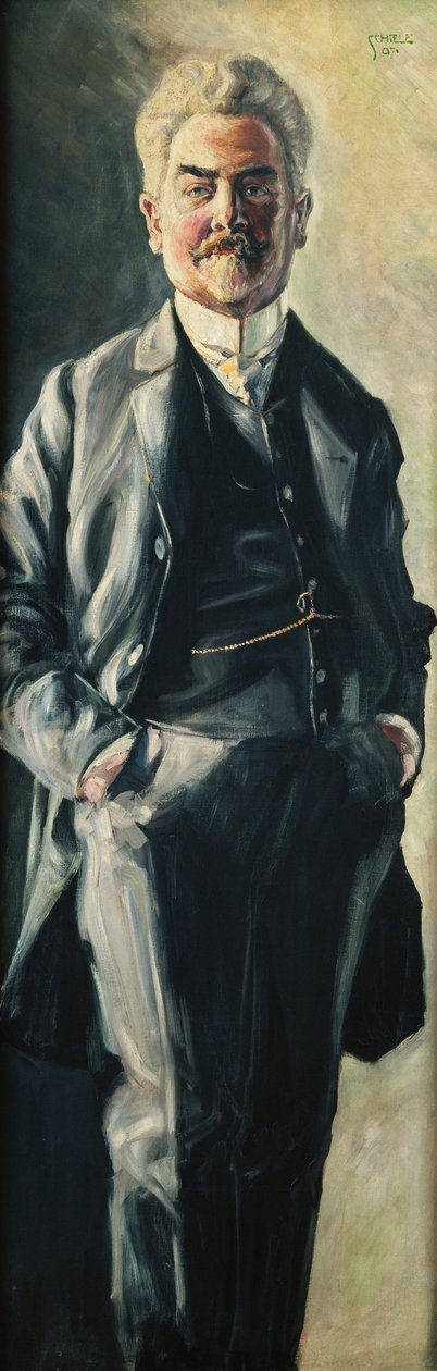 Portret Leopolda Czihaczka, 1907 autorstwa Egon Schiele