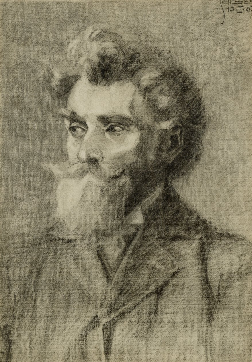 Portret mężczyzny; Mannerportret, 1907 autorstwa Egon Schiele