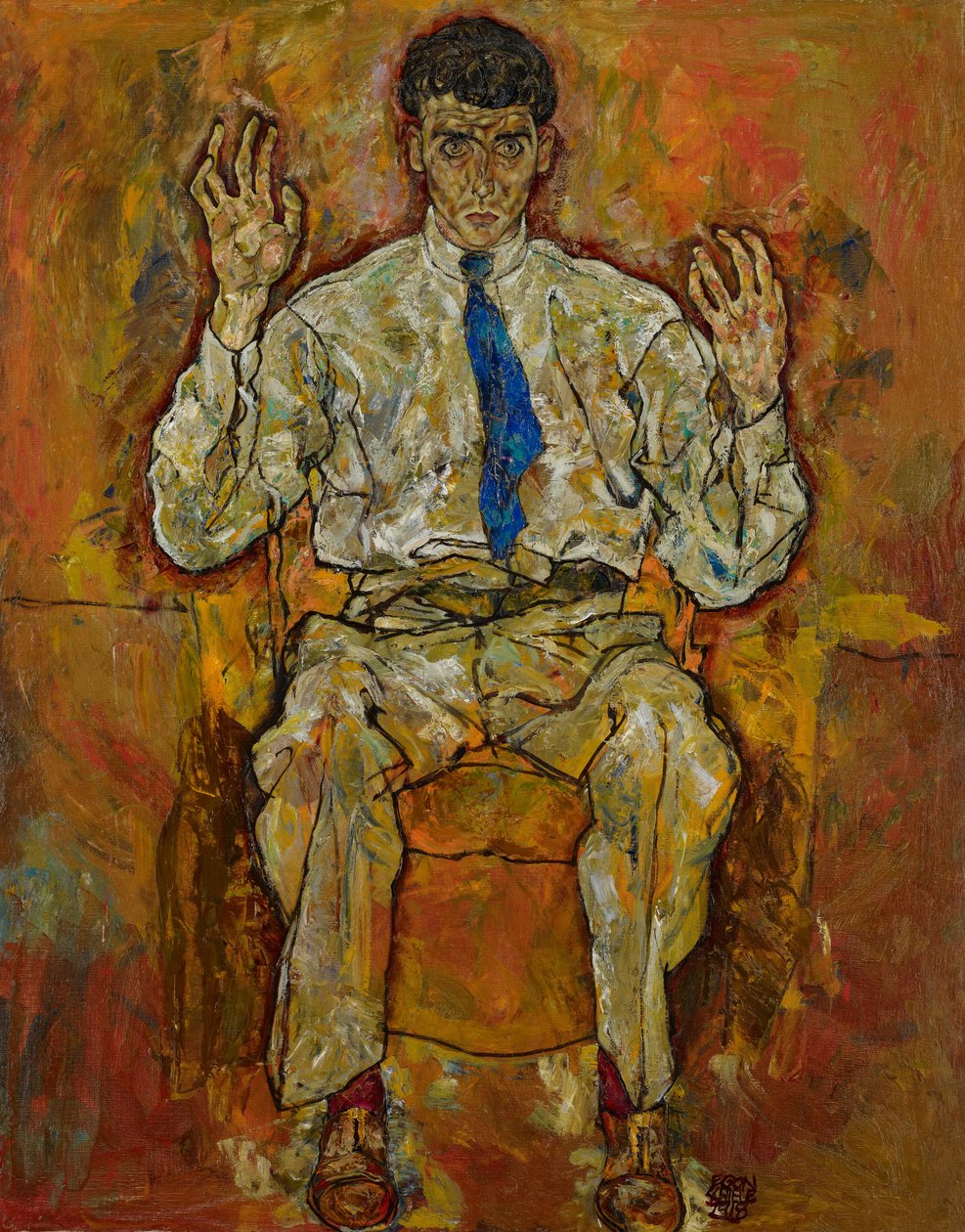 Portret Paryża autorstwa Gütersloh (1887-1973) autorstwa Egon Schiele