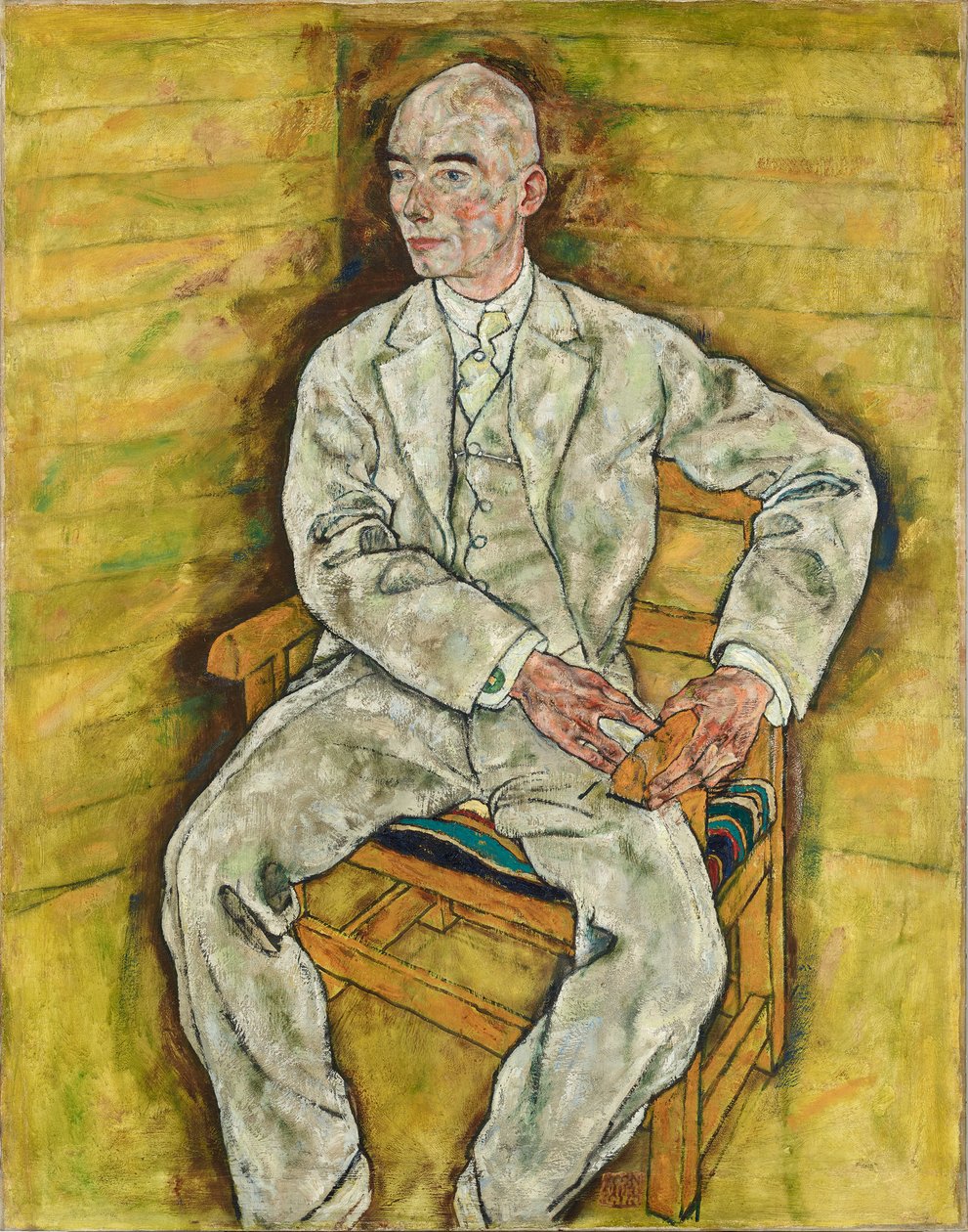 Portret Victora Rittera von Bauera, 1918. autorstwa Egon Schiele