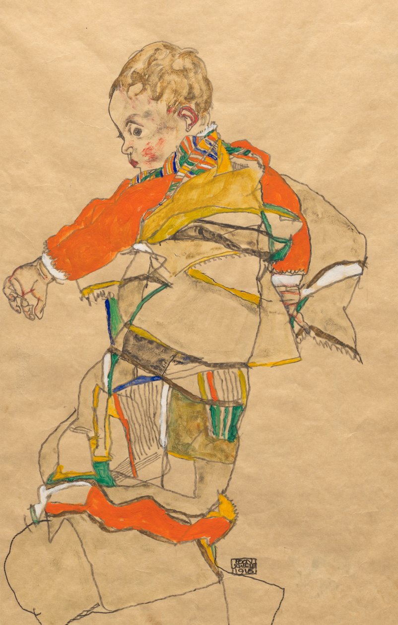 Portret dziecka (Anton Peschka, Jr.) autorstwa Egon Schiele