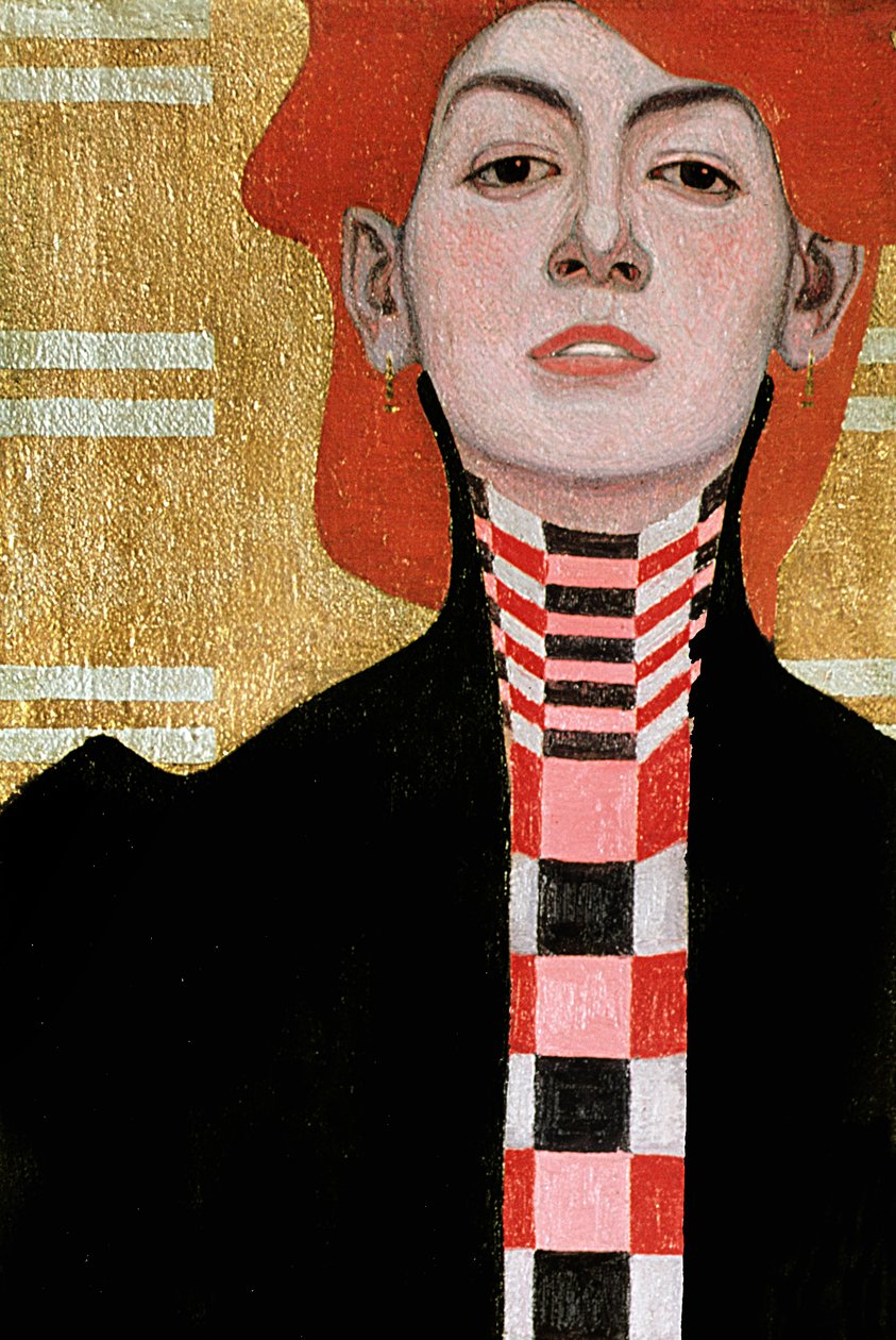 Portret kobiety, 1909 (olej) (detal 282394) autorstwa Egon Schiele
