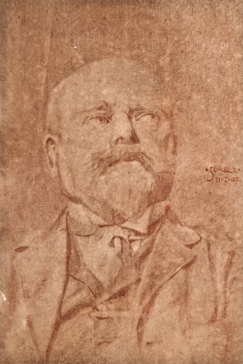 Portret mężczyzny, 1907 autorstwa Egon Schiele