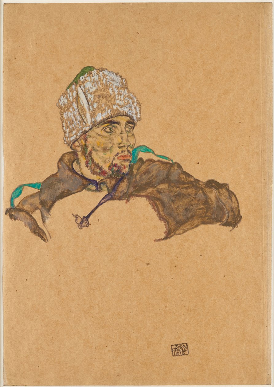 Rosyjski jeniec wojenny, 1915. autorstwa Egon Schiele