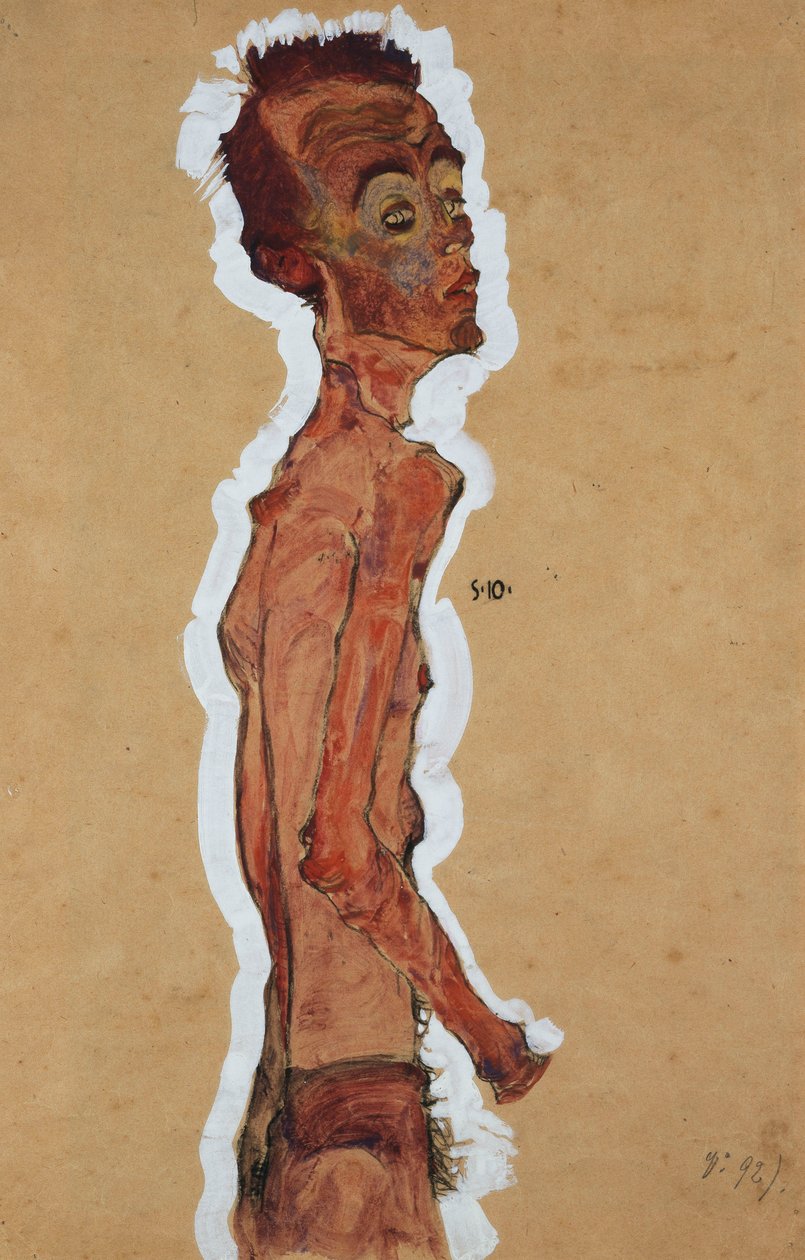 Autoportret, 1910 autorstwa Egon Schiele