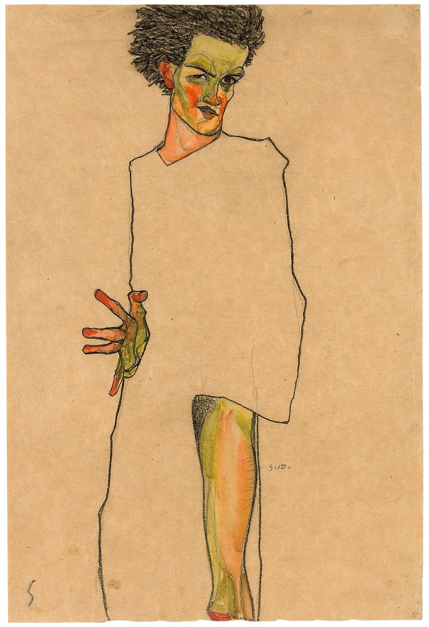 Autoportret autorstwa Egon Schiele