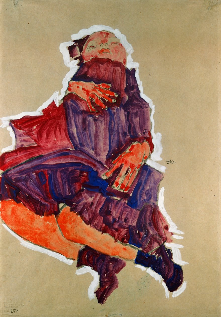 Śpiące dziecko, 1910 autorstwa Egon Schiele
