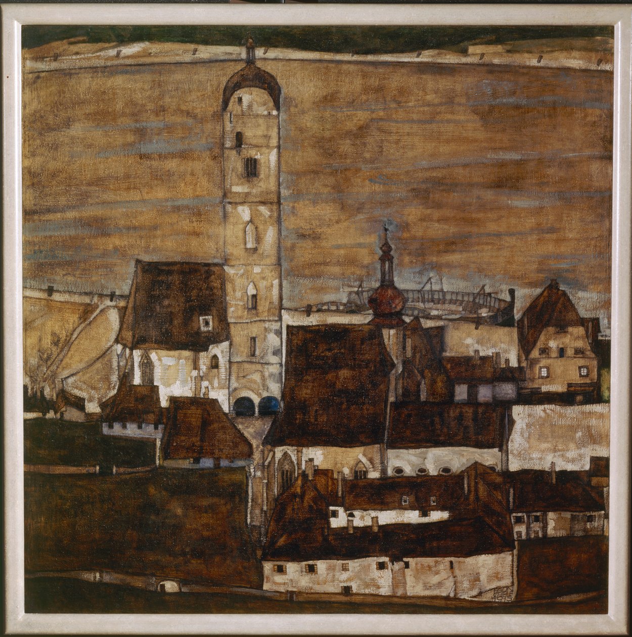 Stadt Stein II (obraz na płótnie) autorstwa Egon Schiele