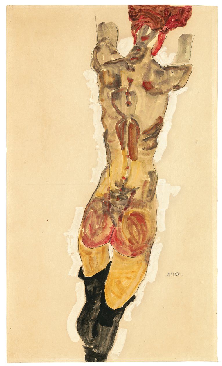 Stojący nago, 1910 autorstwa Egon Schiele