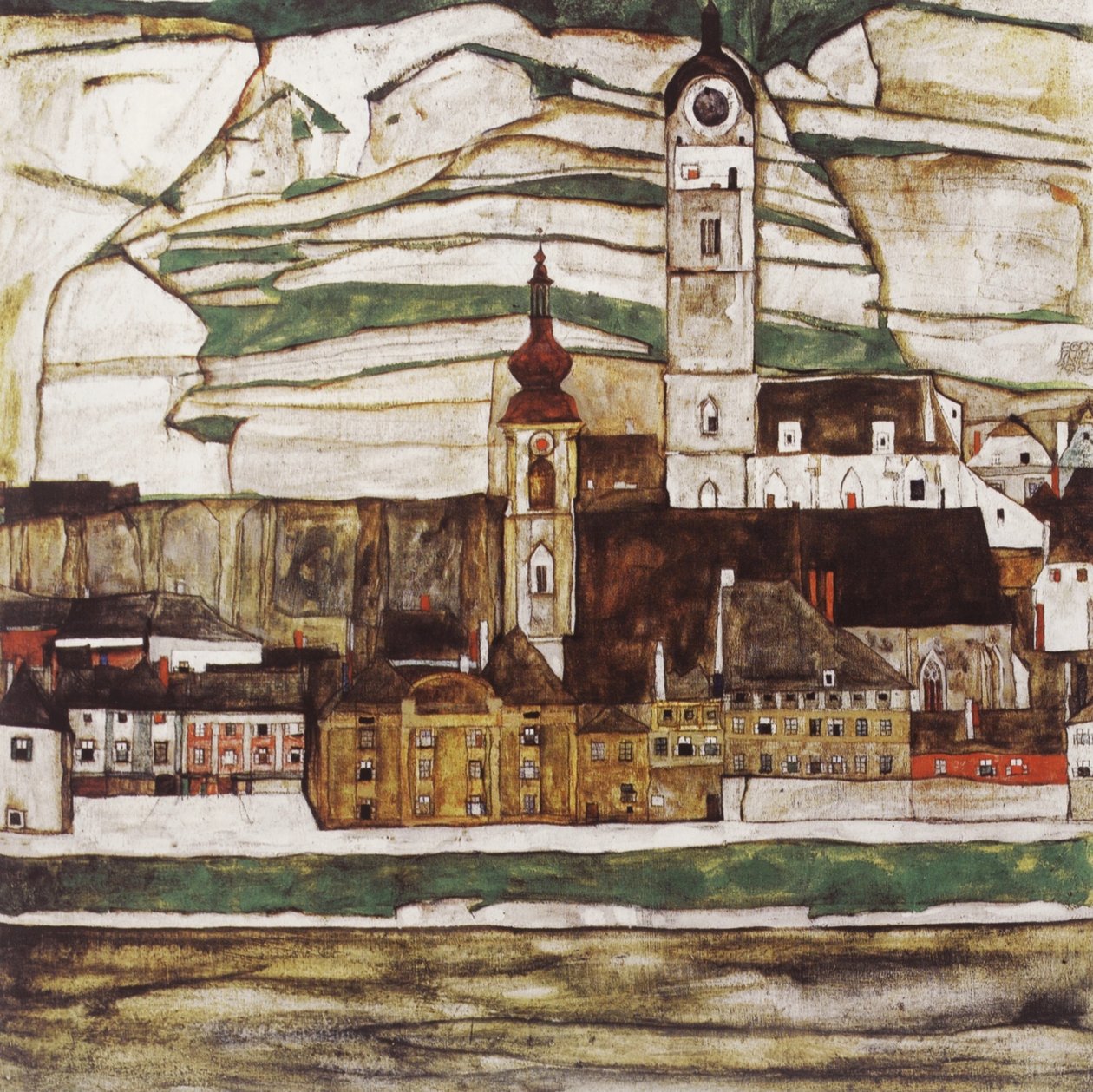 Stein an der Donau (dzielnica Krems) autorstwa Egon Schiele
