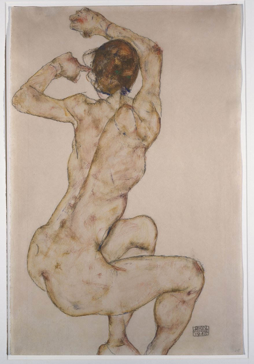 Kucanie, 1915 autorstwa Egon Schiele
