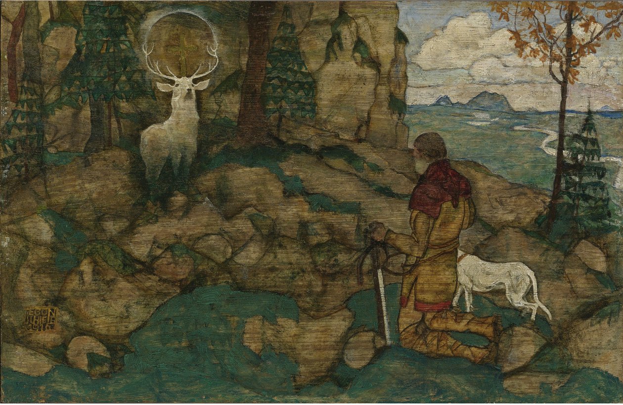 Wizja św. Huberta autorstwa Egon Schiele