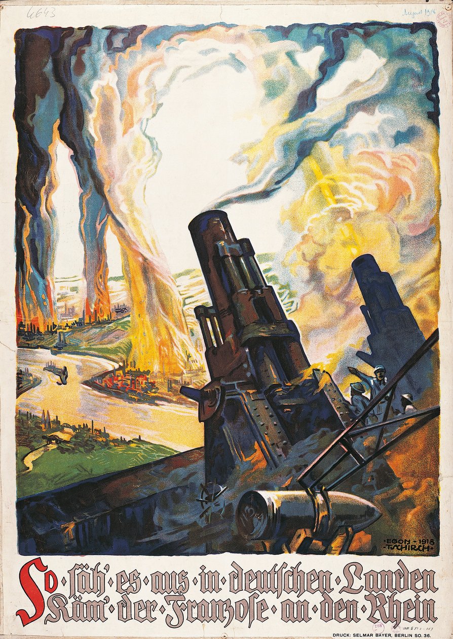 Plakat propagandowy z I wojny światowej autorstwa Egon Tschirch