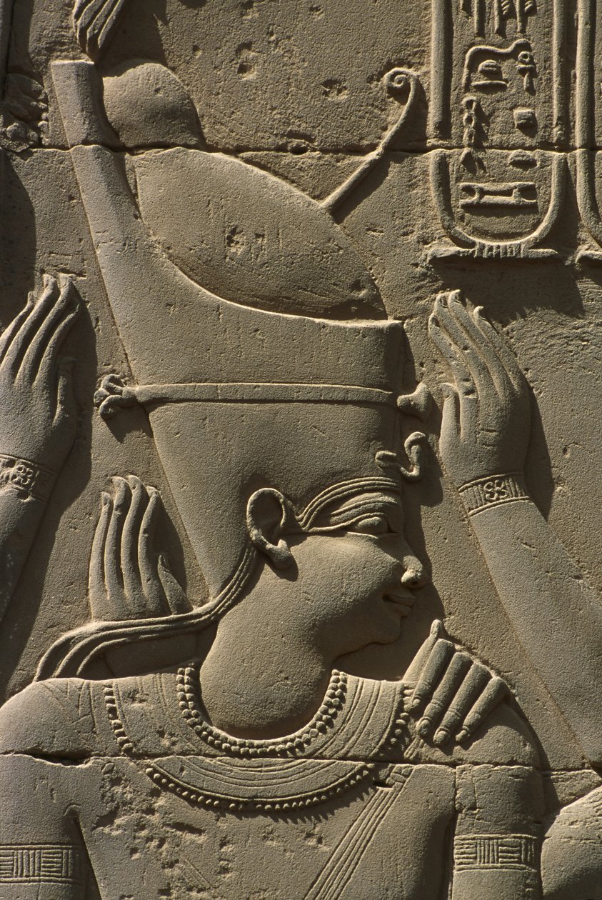Detal reliefu, kamień faraona autorstwa Egyptian