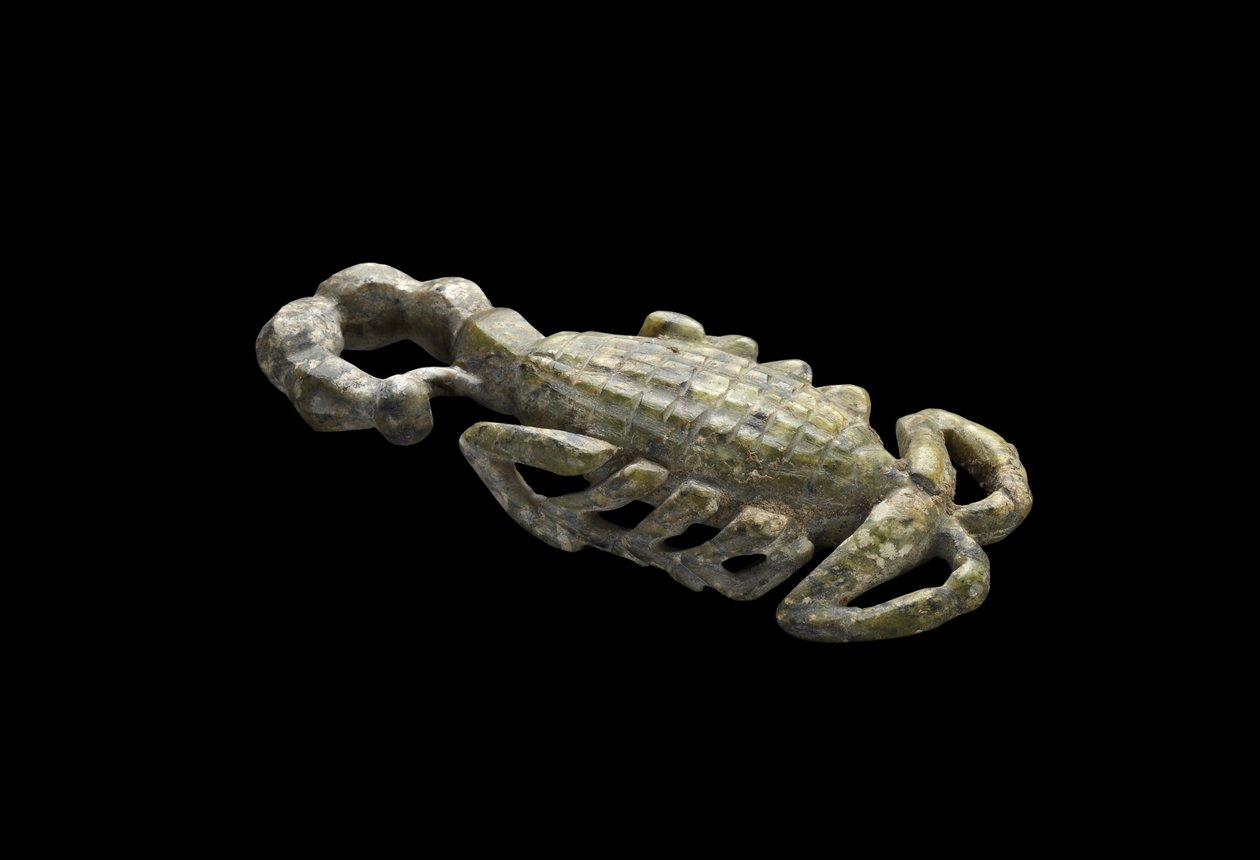 Modelowy skorpion serpentynowy, wczesny okres dynastyczny (ok. 2950–ok. 2575 pne) (rzeźbiony serpentyn) autorstwa Egyptian