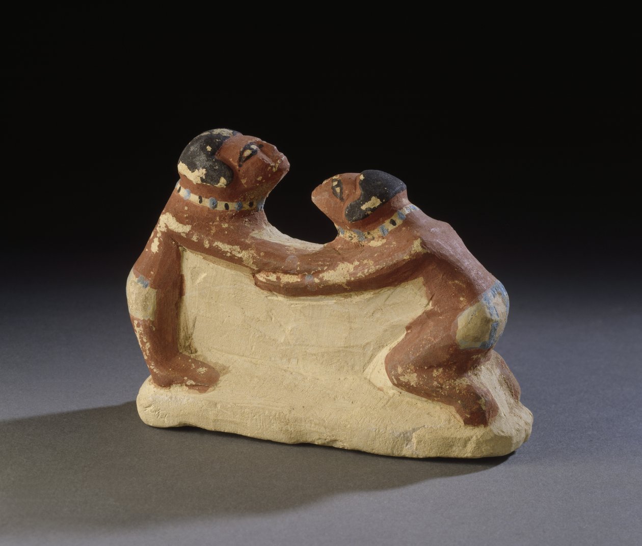 Statuetka zapaśników z Abydos, Egipt, Średnie Państwo, ok. 2181-1786 p.n.e. (wapień) autorstwa Egyptian