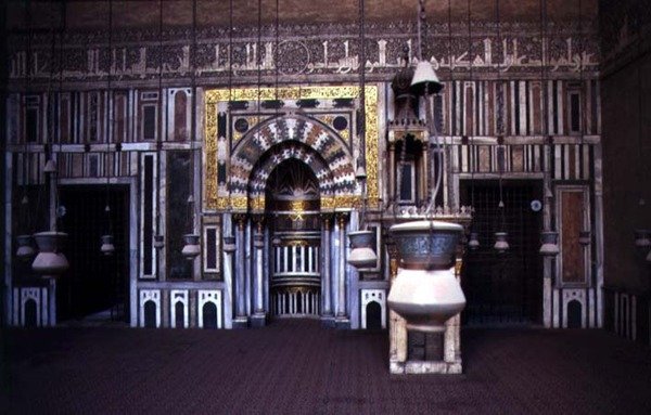 Widok na mihrab i minbar autorstwa Egyptian
