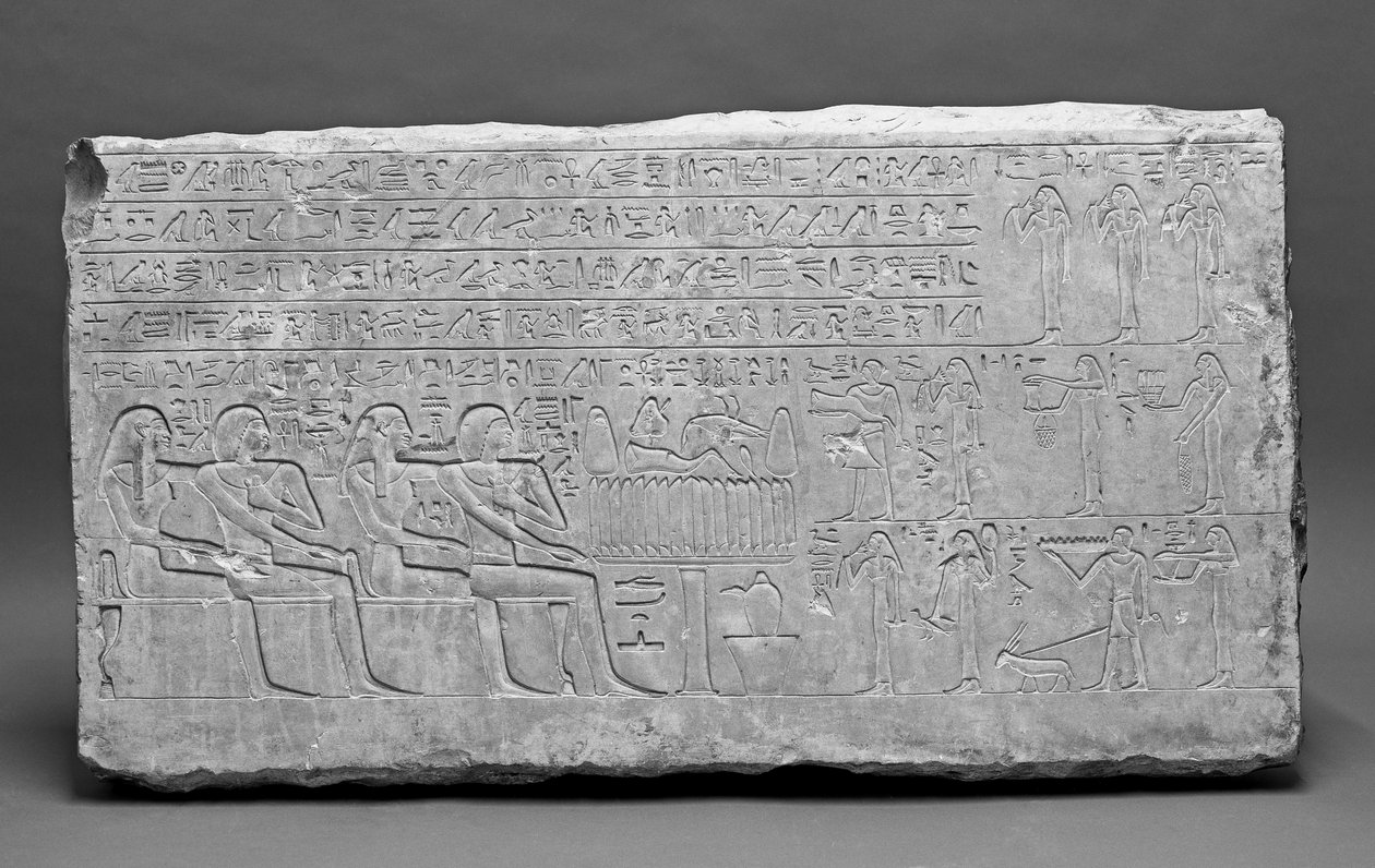 Stela, Państwo Środka (wapień) autorstwa Egyptian 12th Dynasty