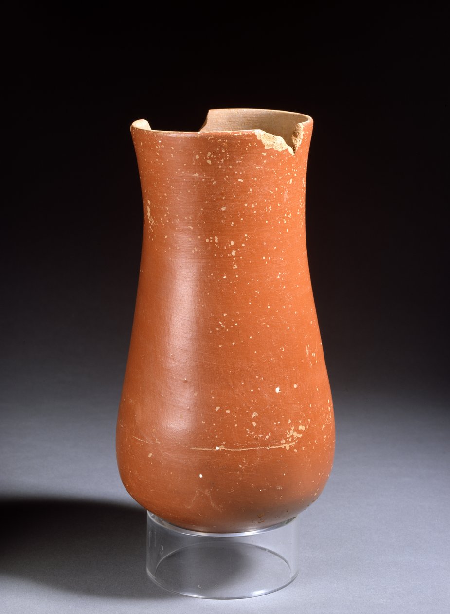 Słój z czerwonej ceramiki śliskiej, Nowe Królestwo (ceramika) autorstwa Egyptian 18th Dynasty