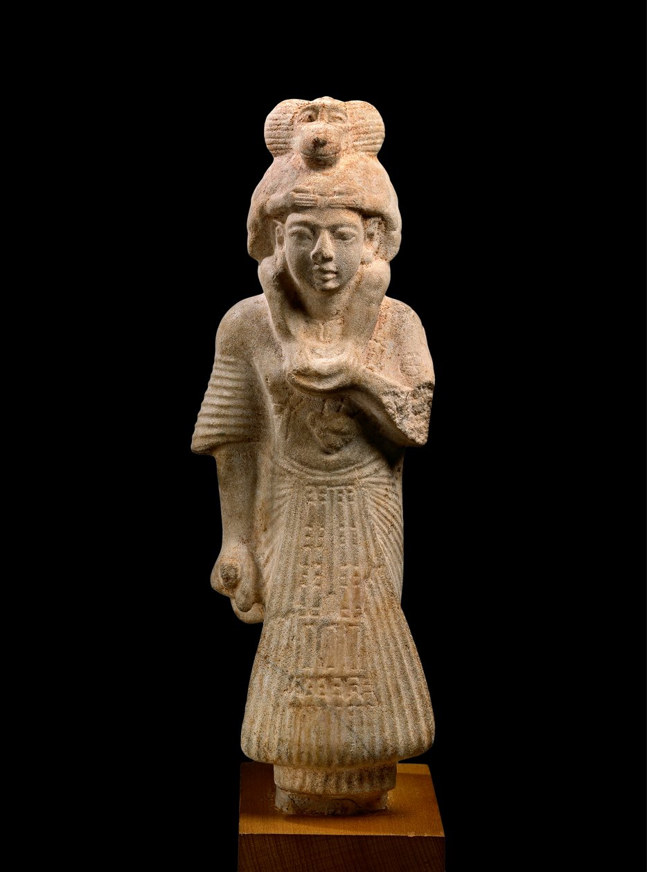 Pisarz i Kapłan Thotha niosący pawiana, z Ashmunein, starożytne Hermopolis Nowe Państwo, XIX dynastia 1307-1196 pne wapień patrz także 107880 autorstwa Egyptian 19th Dynasty