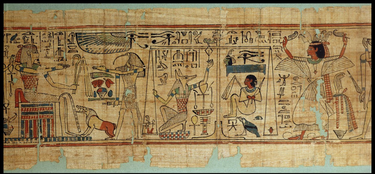 Fragment papirusu Nespakashuty, Nowe Królestwo (papirus) autorstwa Egyptian 21st Dynasty
