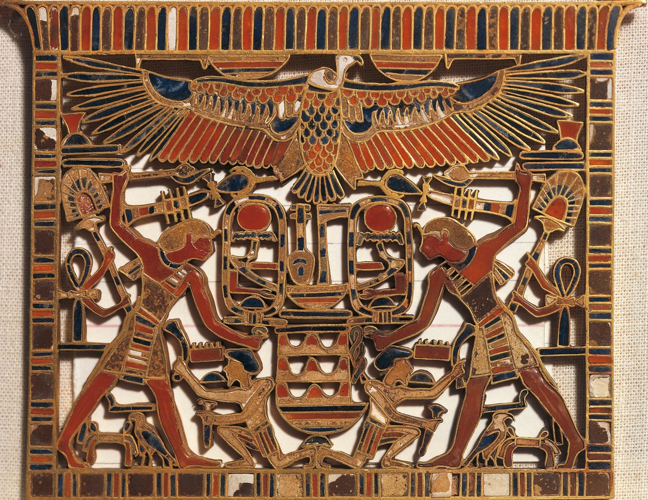 Egipt, Napierśnik ze złota i emalii, XII dynastia, Państwo Środka autorstwa Egyptian 12th Dynasty
